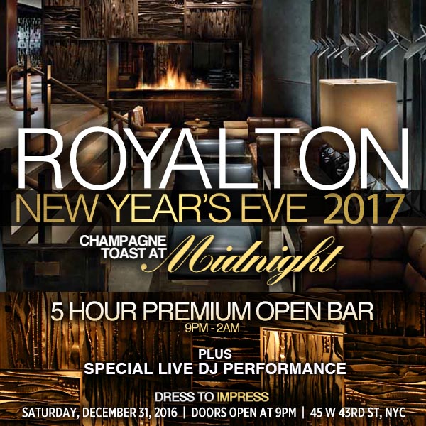 New Years Eve at Royalton NYC | NYC New Years Eve 2021