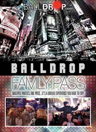 Times Square Family Pass New Years Eve 2025