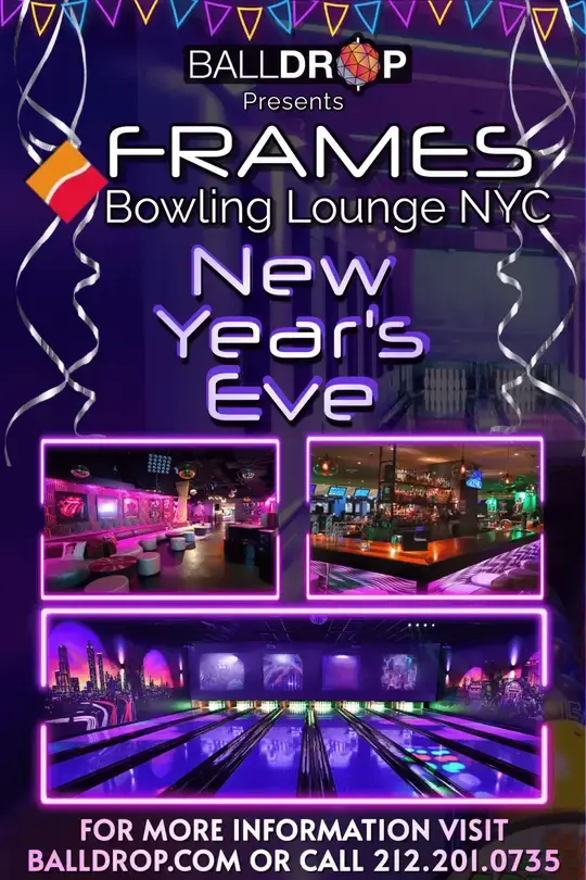 Frames Bowling Lounge Times Square New Years Eve 2025